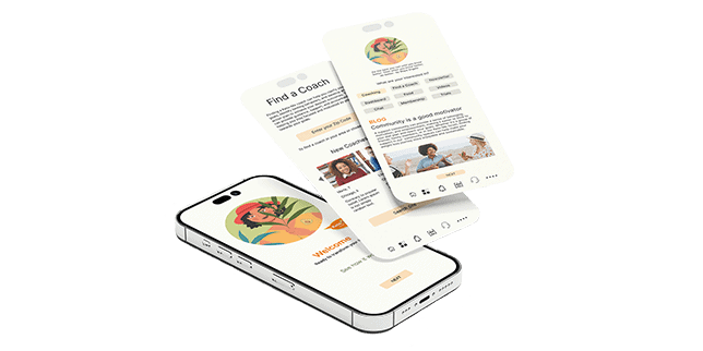 Keto Me app prototypes on mobile device