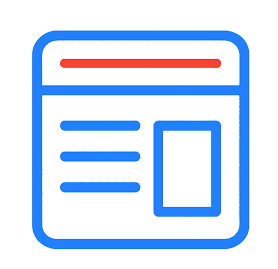 mock up icon that symbolizes a computer screen